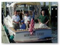 Chuck, Dee, Andy, Carole and Tony on board Morning Light, Newport, 2003