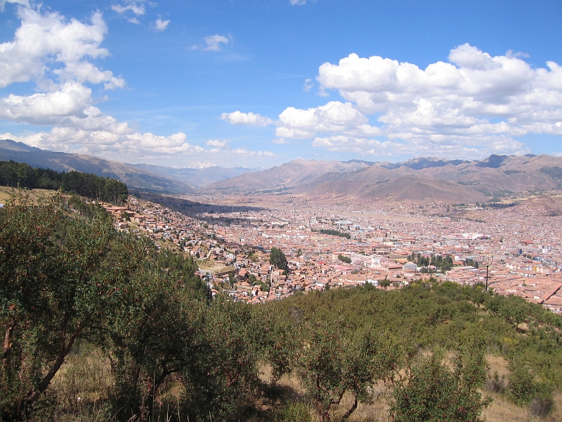 0806130052.JPG - Day 7, Friday, June 13, Cuzco. View of Cuzco from Sacsawaman ruinas.