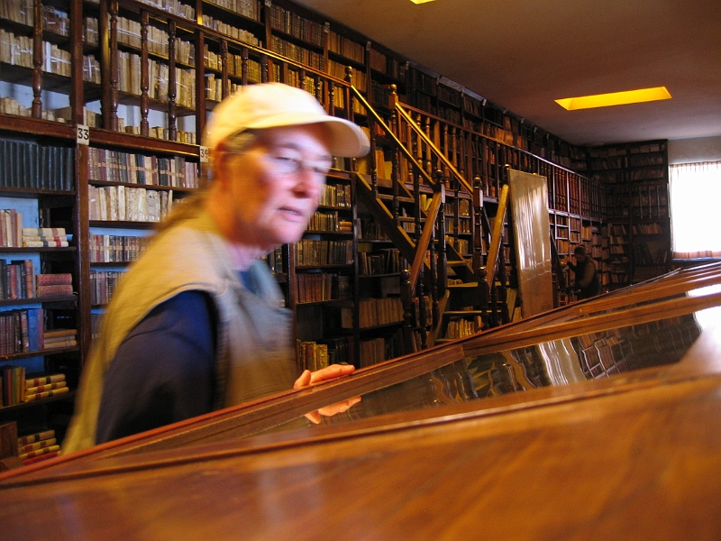 0806180002.JPG - Day 12, Wednesday, June 18, Arequipa. Convento La Recoleta library.